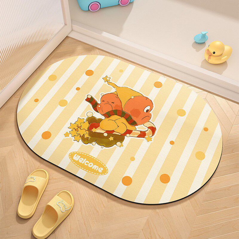 Cute Cartoon Character Welcome Mat