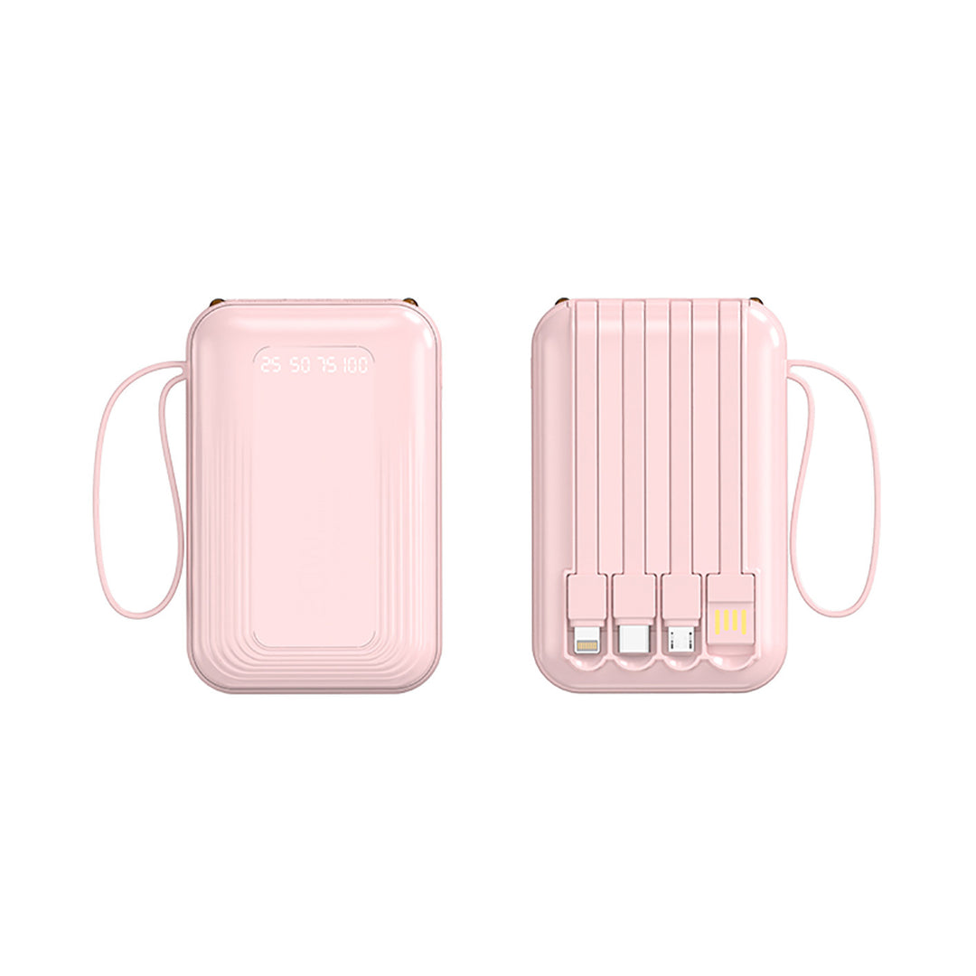 Multifunctional Power Bank with Integrated Cable System Bowlift