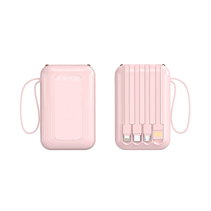 Multifunctional Power Bank with Integrated Cable System Bowlift