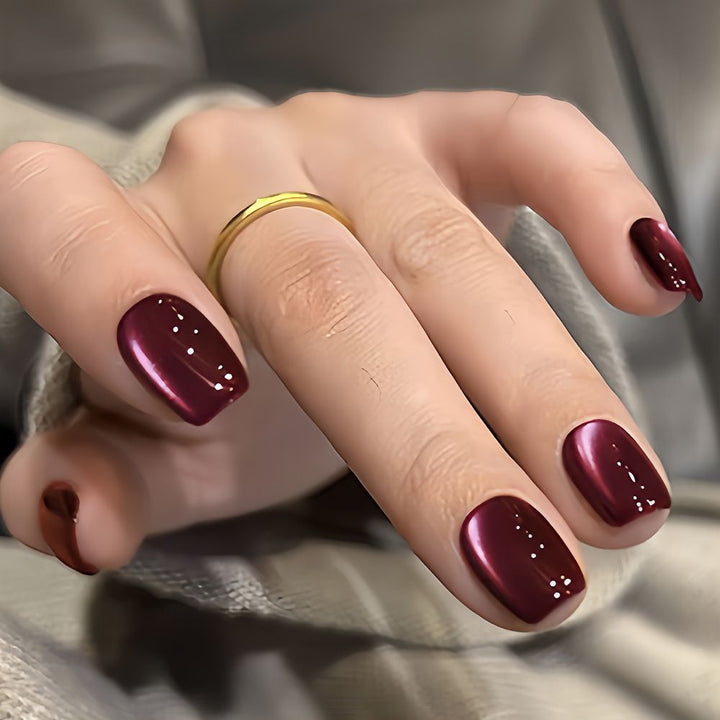 Chic Almond-Shaped Press-On Nail Set Bowlift
