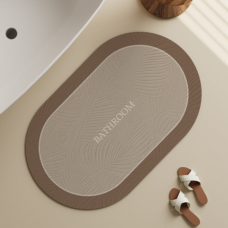 Elegant Floral Bath Mat Bowlift