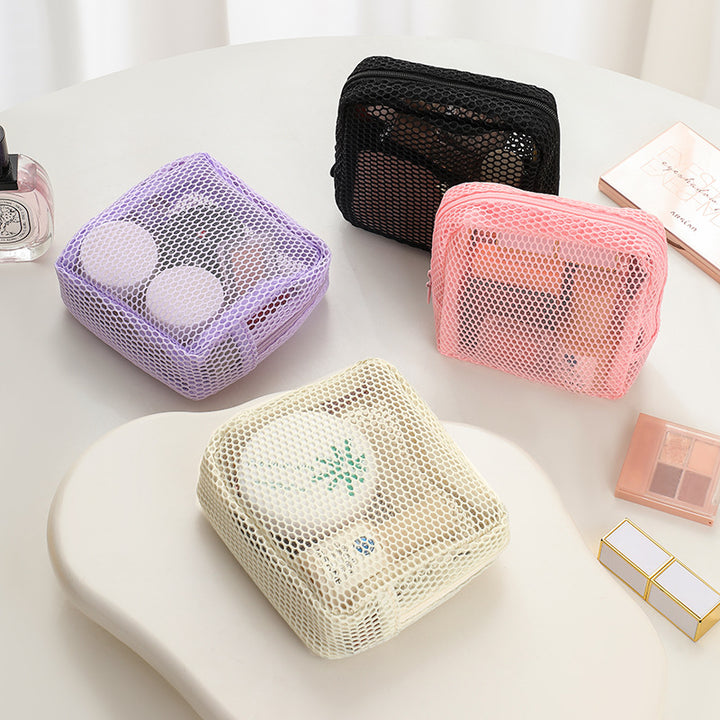 Breathable Mesh Travel Toiletry Organizer Pouch Bowlift