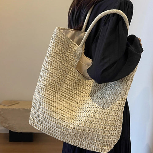Spacious Macrame Tote Bag Bowlift
