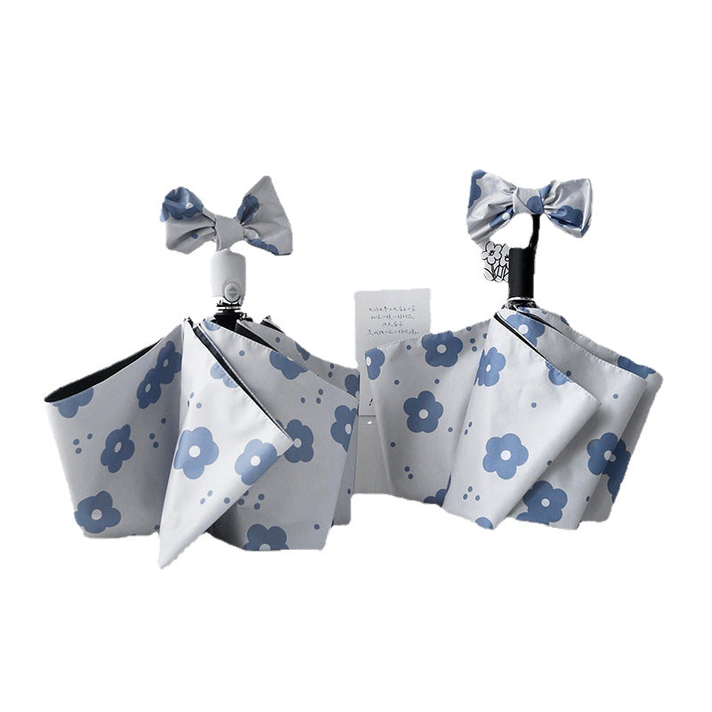 Ladies folding umbrella with unusual flower design Bowlift