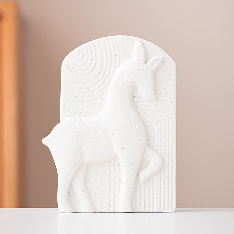 Abstract Deer Sculpture