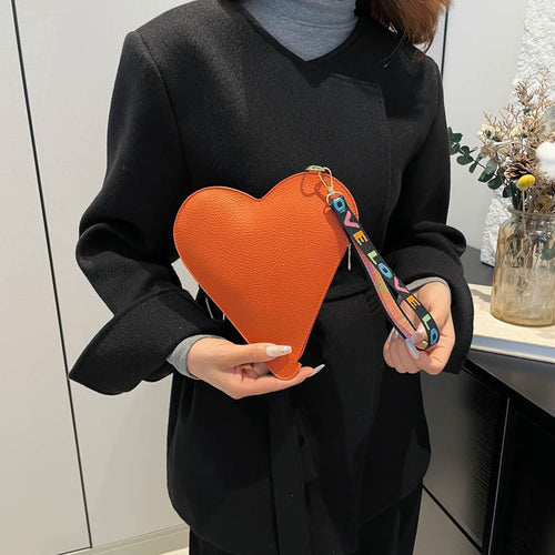 WoHeart-Shaped Compact Handbag Bowlift