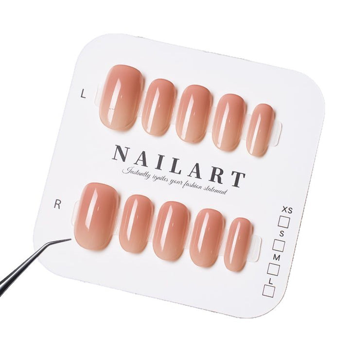 Glossy Almond-Shaped Press-On Nails Bowlift