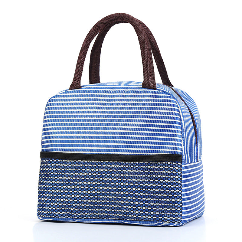 Insulated Lunch Bag with Stylish Stripes Bowlift