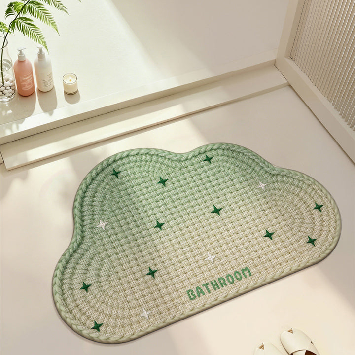 Heart-Patterned Bathroom Mat Bowlift