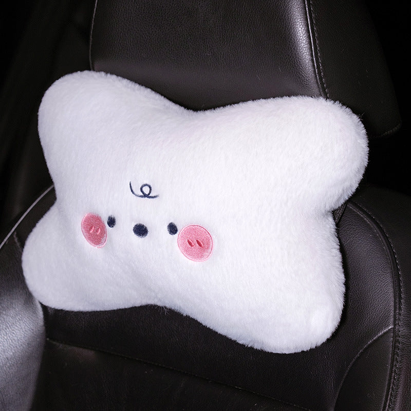 Plush Neck Support Pillow with Animal Design Bowlift