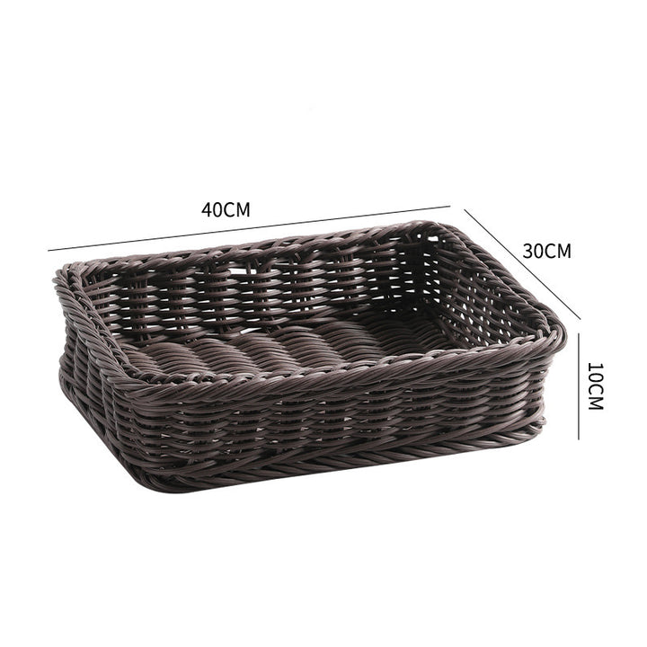 Large Rectangular Woven Storage Tray Bowlift