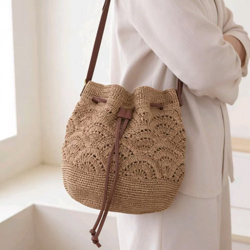 Decorated Macrame Handbag Bowlift