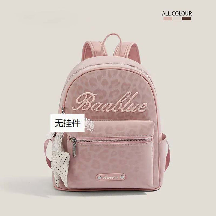 Star-Embellished Casual Backpack Bowlift