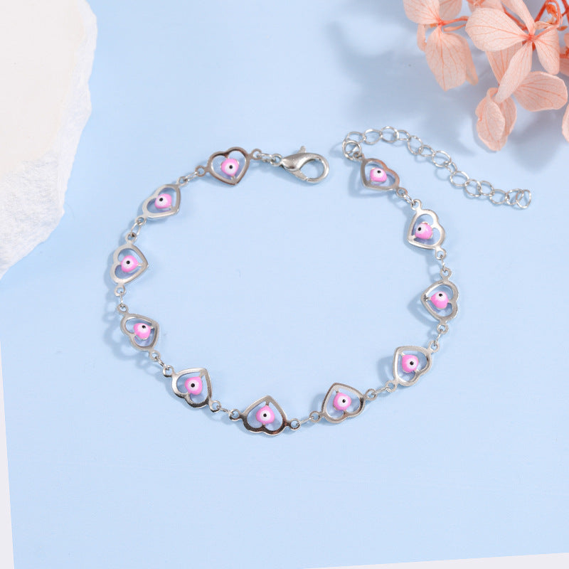 Heart-Shaped Beaded Bracelet Bowlift