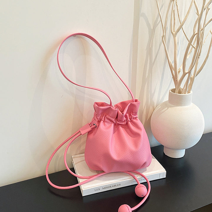 WoStylish Drawstring Bucket Handbag Bowlift