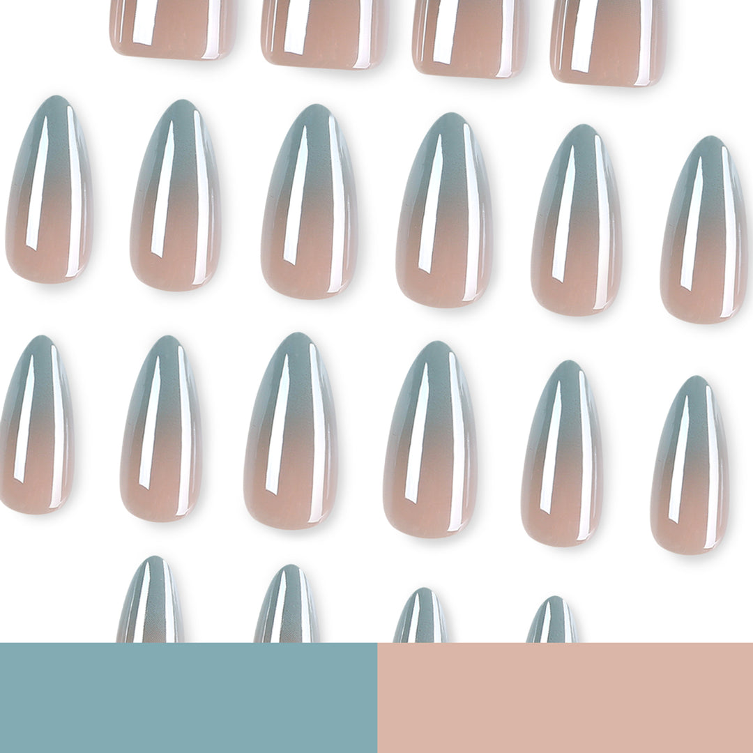 Graphic Stiletto Nails with Elegant Ombre Effect Bowlift