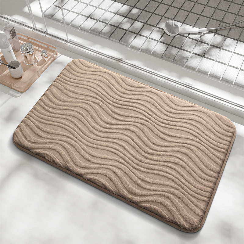 Wavy Pattern Soft Bath Mat