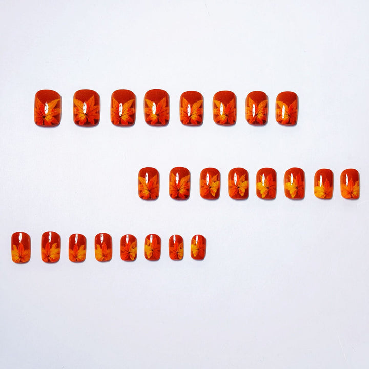 Autumn Leaf Pattern Nail Art Bowlift