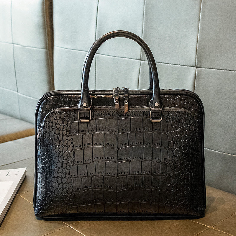 Elegant Business Bag with Structured Design Bowlift