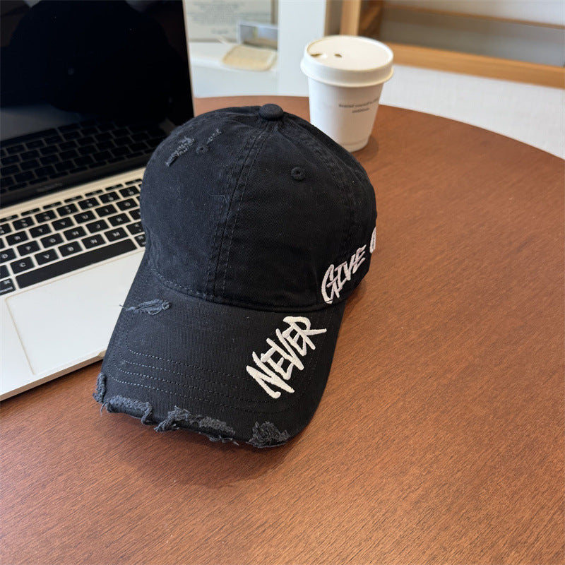 Unisex Distressed Graphic Baseball Cap Bowlift