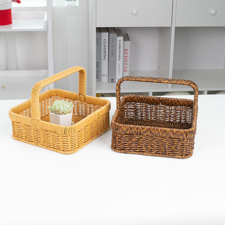 Handcrafted Natural Fiber Storage Basket Bowlift