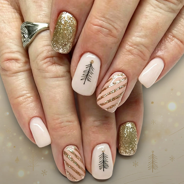 Festive Nail Art Design Bowlift