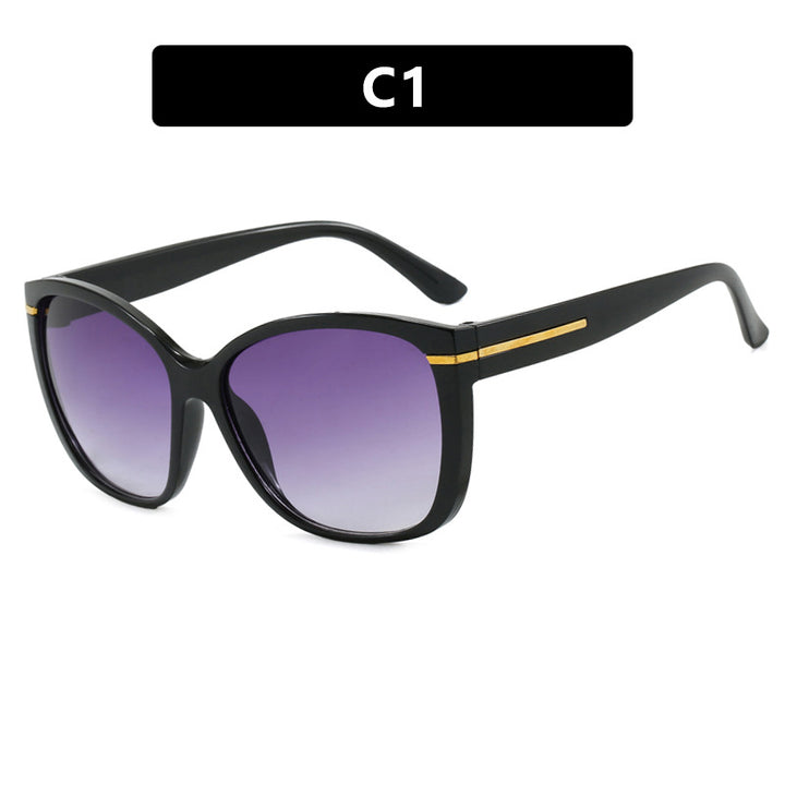 Women's oversized sunglasses with elegant plastic frame and protective UV filter Bowlift
