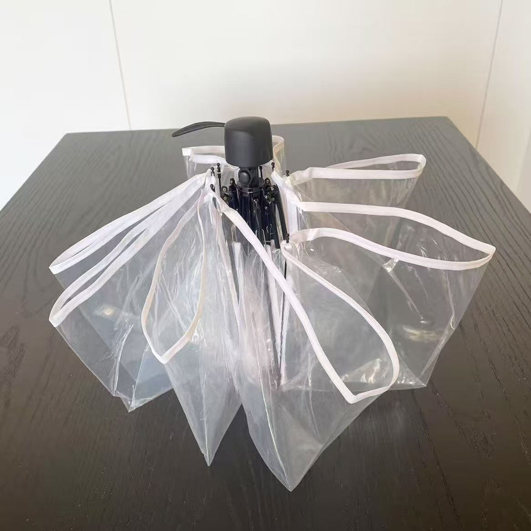 Ladies windproof, self-supporting umbrella with innovative design Bowlift