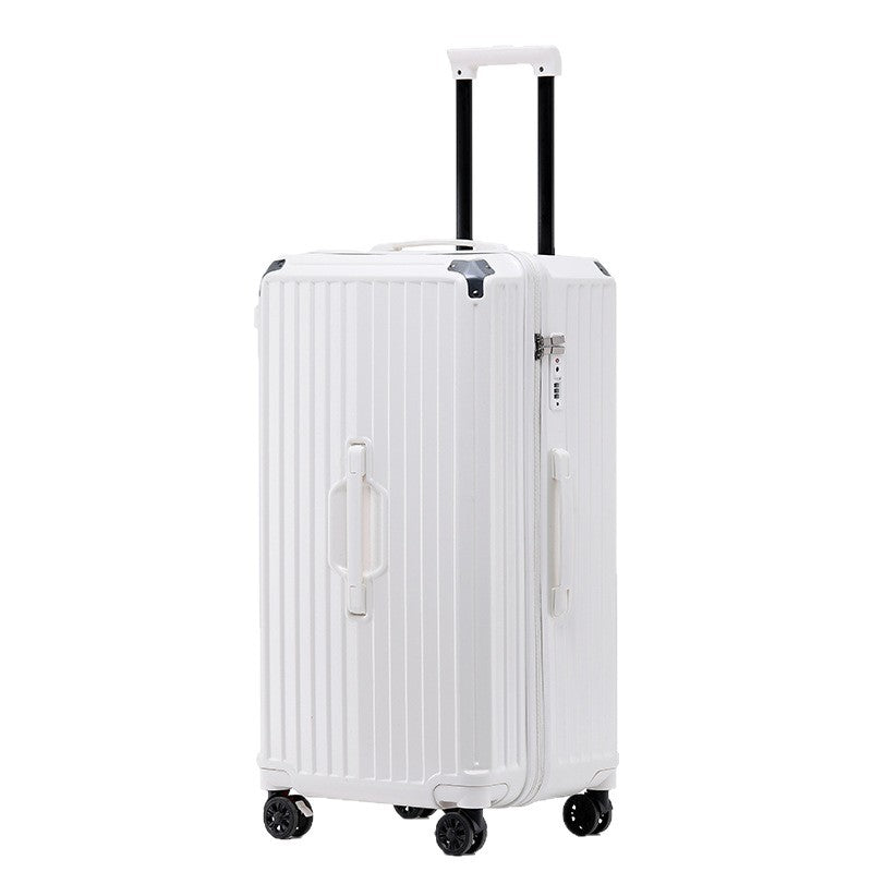 Unisex Multi-Functional Hard Shell Luggage with Beverage Holder Bowlift