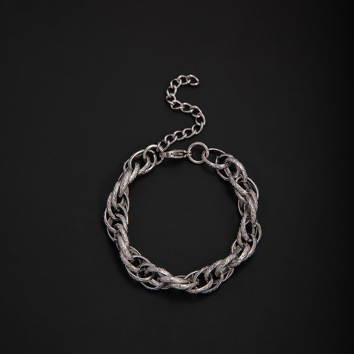 Elegant Geometric Link Bracelet Bowlift