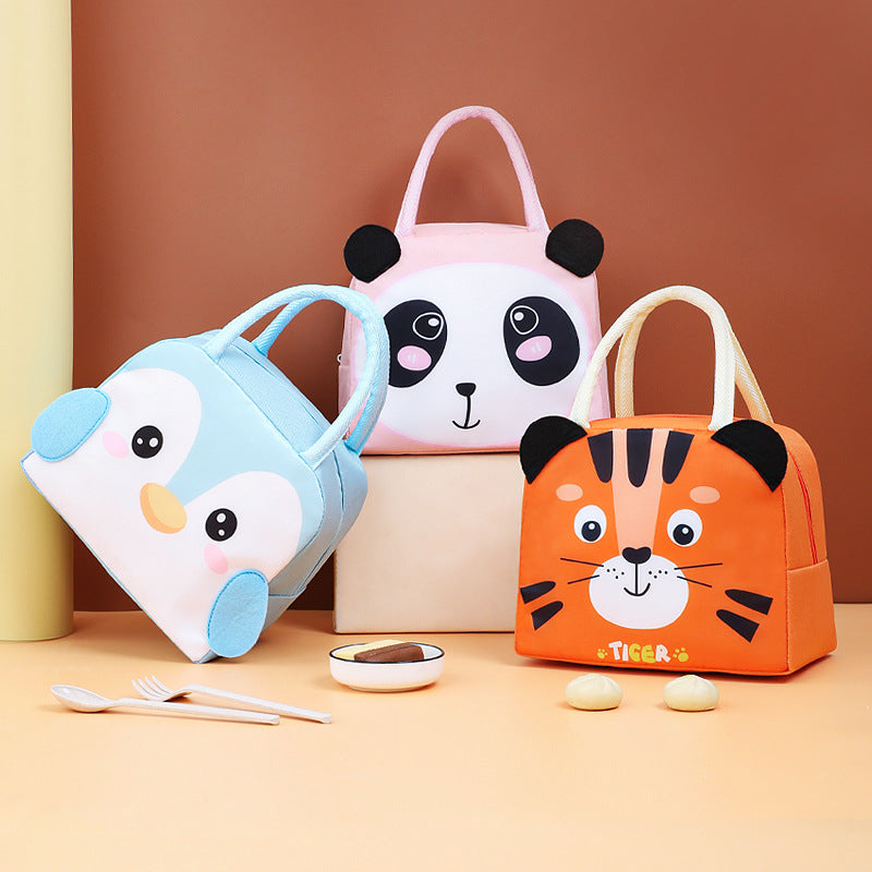 Cute Panda-Themed Insulated Lunch Bag