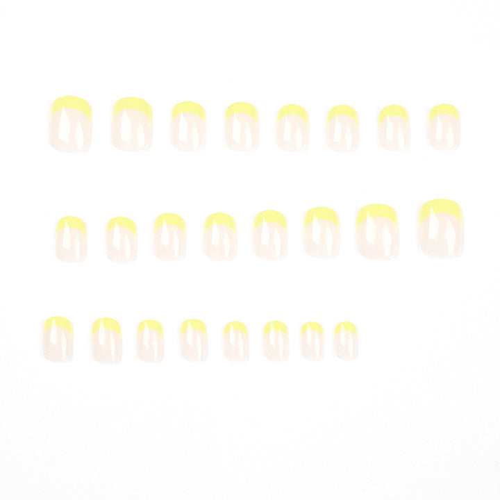 Artful Nail Art with Fresh Yellow Accent Bowlift