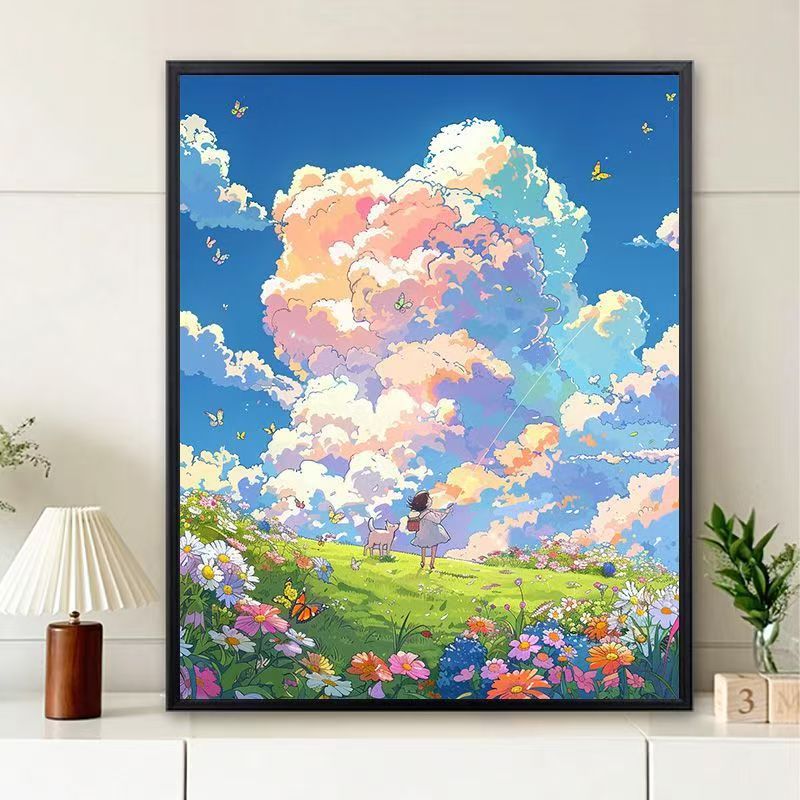 Dreamy Landscape Illustration Canvas Art Bowlift