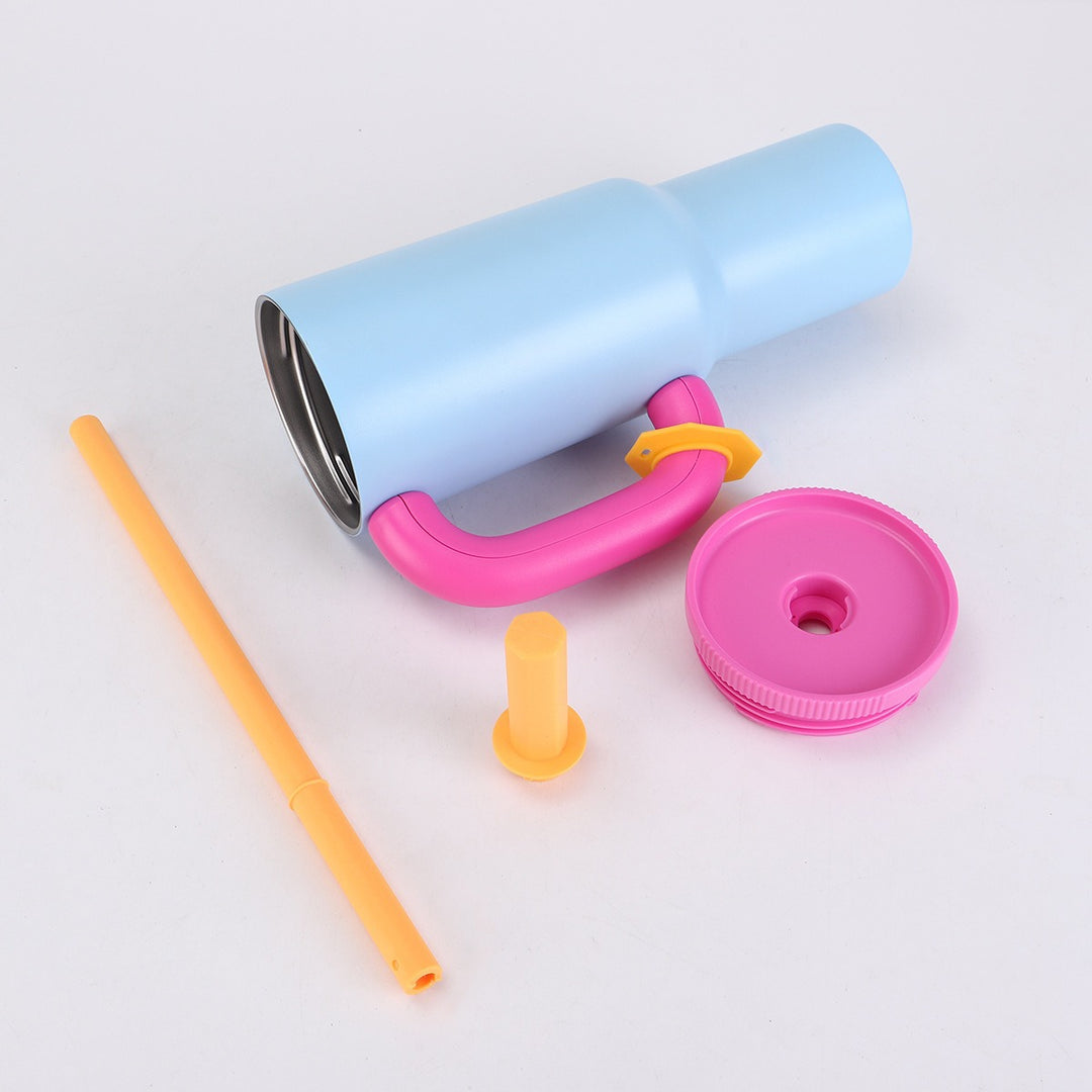 Ladies stylish insulated cup with straw Bowlift
