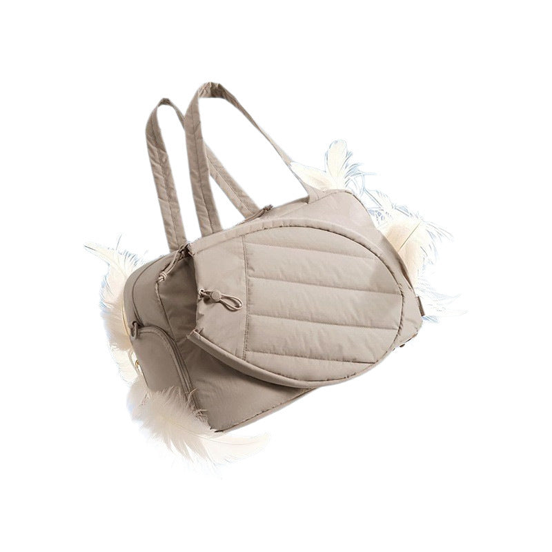 Sporty tennis bag with separate shoe and racket compartment Bowlift