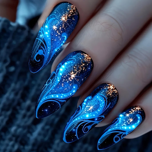 Glittering Nail Art Bowlift