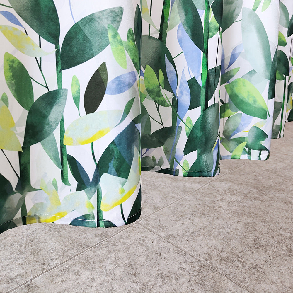 Floral Design Shower Curtain Bowlift