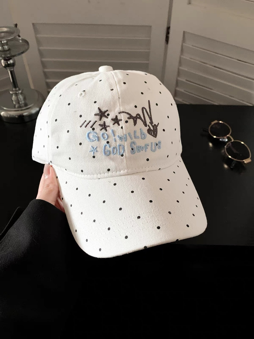Playful Dotted Cap