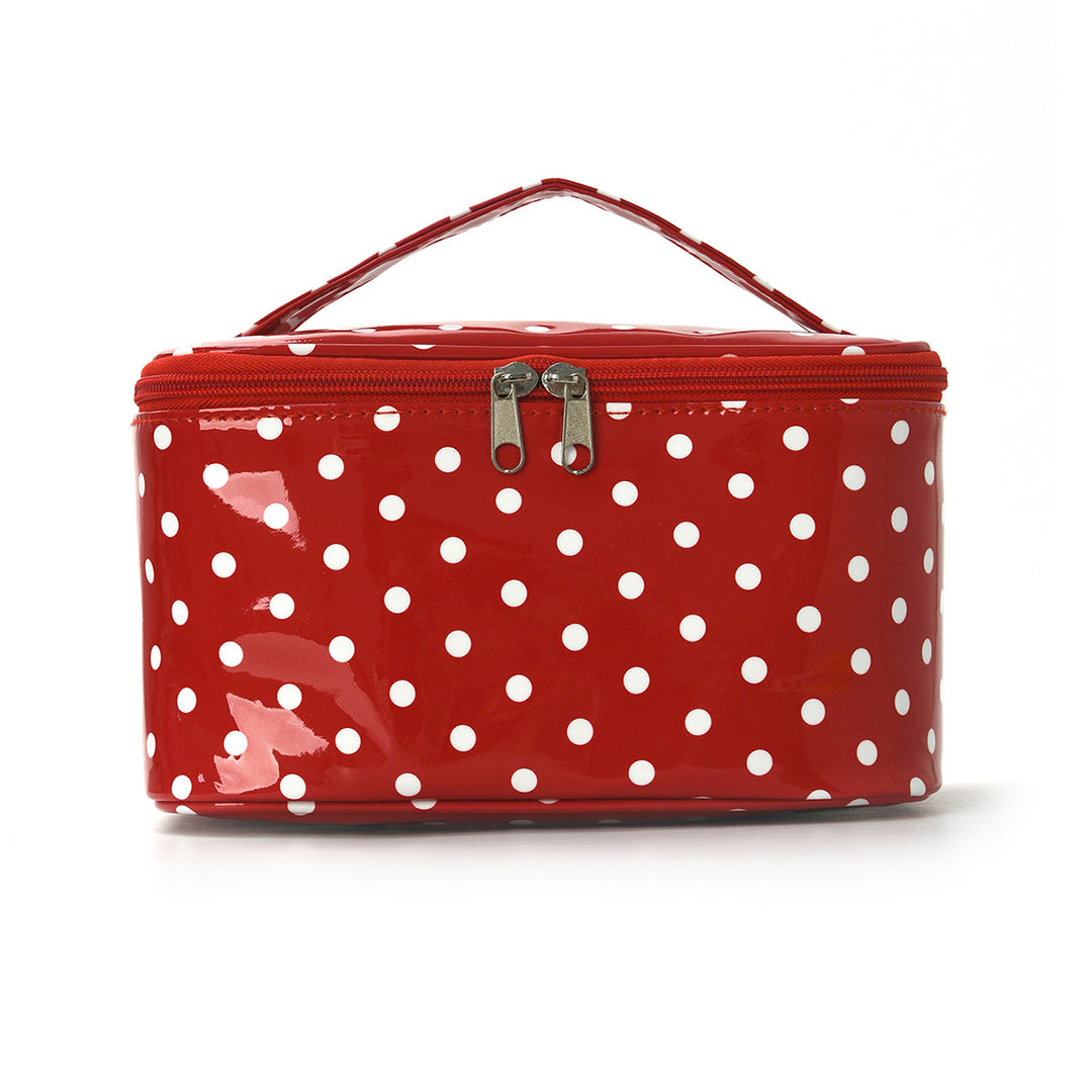 Cosmetic organizer with carry handle and water-repellent coating Bowlift