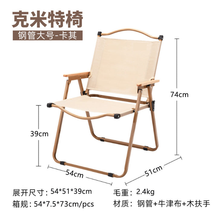 Folding chair with ergonomic backrest and stable frame Bowlift