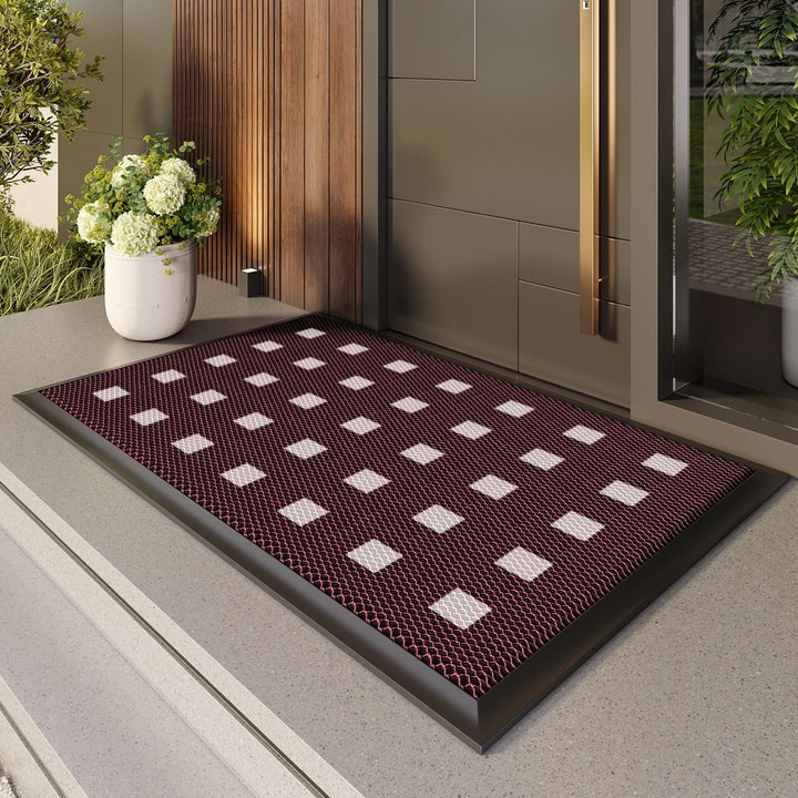 Stylish Paw Print Welcome Mat Bowlift