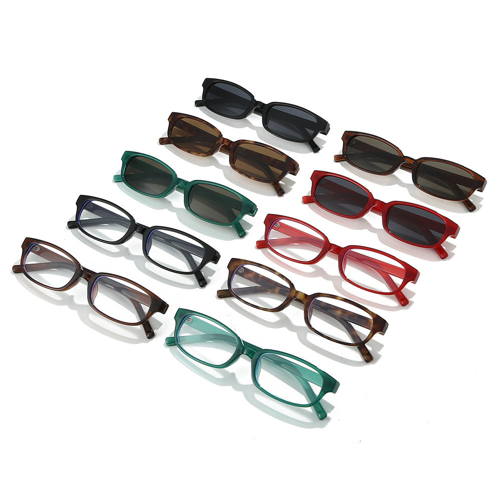 Retro-Inspired Rectangle Frame Sunglasses Bowlift