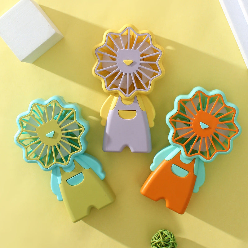Women Portable Mini-Fan in Cute Flower Design Bowlift
