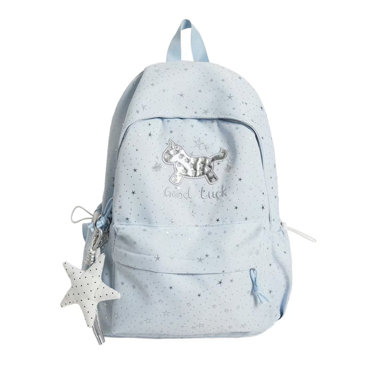 Backpack with Playful Cat Design and Sparkling Details Bowlift