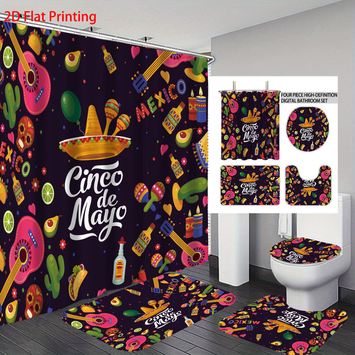 Cinco de Mayo-Themed Complete Bathroom Set Bowlift