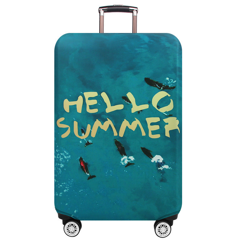 Hard Shell Summer-Themed Luggage Bowlift