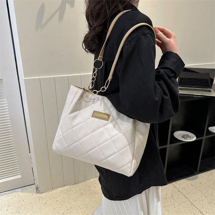 Elegant Quilted Tote Bag Bowlift