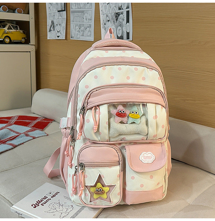 Multi-Pocket School Backpack and Tote Bag Set Bowlift