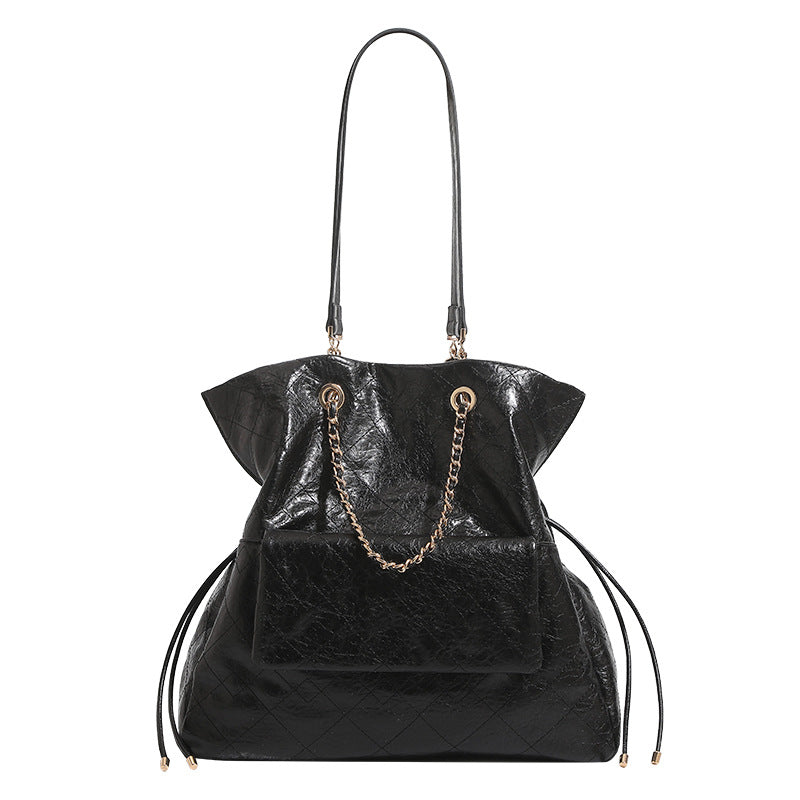 Elegant Quilted Shoulder Tote Bag