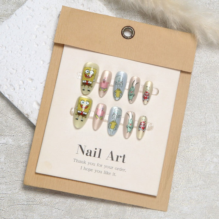 Creative nail design set with wonderful cartoon motifs Bowlift